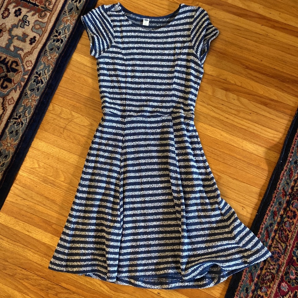 Old Navy Striped Fit and Flare Dress
